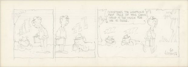Fred Thomas Signed Concept Original Comic Strip Pencil Panel Cartoon 1966 b4210 | eBay US (Buy It Now)