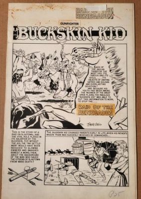 JOHNNY CRAIG original art, GUNFIGHTER #7, 6 PAGES full story ,1949, BUCKSKIN KID | eBay US