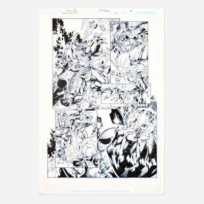Lot 210 - Ivan Reis and JP Mayer, Green Lantern #25 Story Page 26 Original Art (DC Comics, 2008) | Landry Pop Auctions