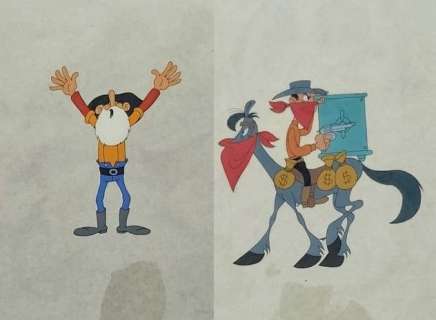 Lucky Luke - 2 Original Production cels - Daisy Town - First edition - (1971) | Catawiki