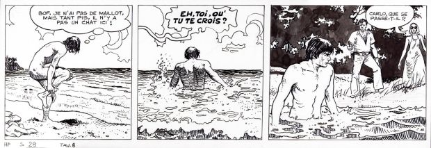 Milo Manara | Hp e Giuseppe Bergman p.8 s.28 | Tavole Originali
