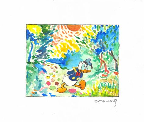 Donald Duck – Inspired by Matisse | Corner4art