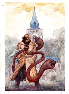 Enrique Breccia | Swamp Thing #12 cover | Tavole Originali