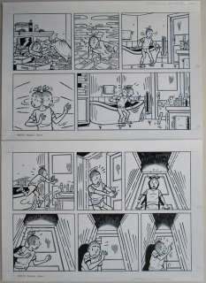 Suske en Wiske - Originele Pagina (p.14) - Juffertje Janboel - 35 x 49 cm. - (2009) | Catawiki