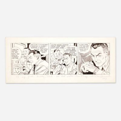 Don Sherwood | Lot 324 - Dan Flagg 5-12 Daily Strip Original Art (McNaught Syndicate) | Landry Pop Auctions