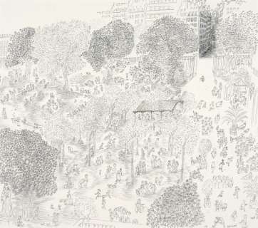 Jean-Jacques Sempé Né En 1932 Le Jardin Du Luxembourg Encre de Chine Sur Papier Pour Un Dessin Réalisé Début Des Années 2000... | Le jardin du Luxembourg | Artcurial