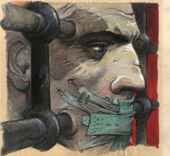 *Enki Bilal Né En 1951 Amnesty International Encre de Chine, Gouache Et Crayon Pour Un Dessin Publié En 1994 En Couverture de... | Amnesty International | Artcurial