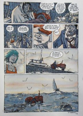 Gilles Cazaux | Le grand Large – TOME 2 – Planche originale – Page 14 | Zic et Bul