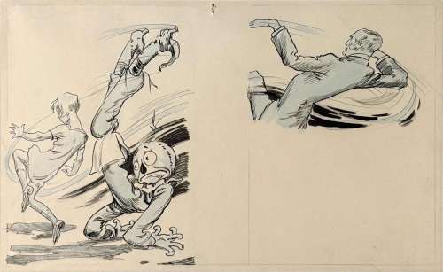 John R. Neil "Trot, Scarecrow & Wizard" Original Drawing | misc / divers