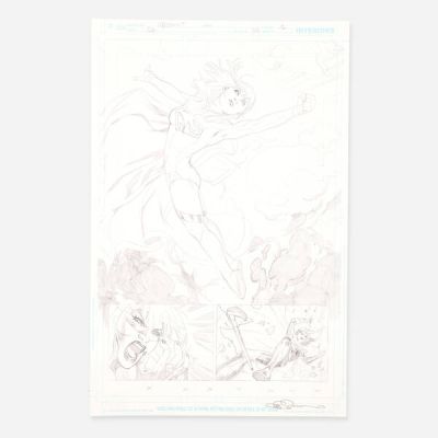 Emanuela Lupacchino | Lot 368 - Supergirl Vol 6 #36 Story Page 1 Original Art (DC Comics, 2015) | Landry Pop Auctions