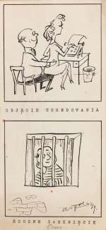Zbigniew Lengren (1919 - 2003) | Zbigniew Lengren | Objęcie urzędowania, rysunek satyryczny, 1949 | Desa Unicum
