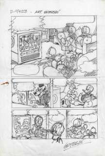 Esteban - Original sketchpage - Donald, Daisy, Huey, Dewey & Louie Duck - First edition | Catawiki