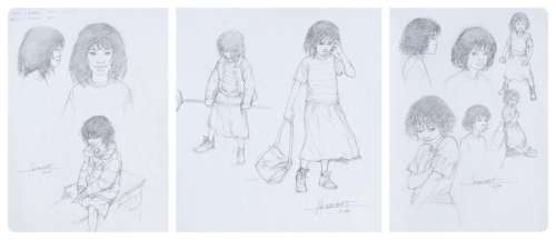 HENNINOT Eric - Lot 395 - XIII Mystery 3 crayonnés pour des recherches pour le...