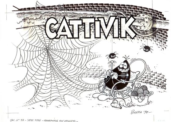 Massimo Bonfatti - Copertina Cattivik n.12