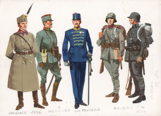 Ferdinando Tacconi | Uniformi Esercito ungherese 1914-1936 | Tavole Originali