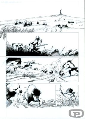Olivier Vatine | Niourk Volume 3, Page 42 - Original Art by Olivier Vatine | Pulp’s Art