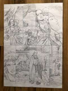 Xavier, Philippe - Planche originale préparatoire (crayon et mine de plomb) - Croisade T.4 - Becs de feu | Catawiki