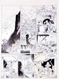 Weyland Michel | Â«AriaÂ». Encre de Chine pour une la première planche de cette | Tessier Sarrou