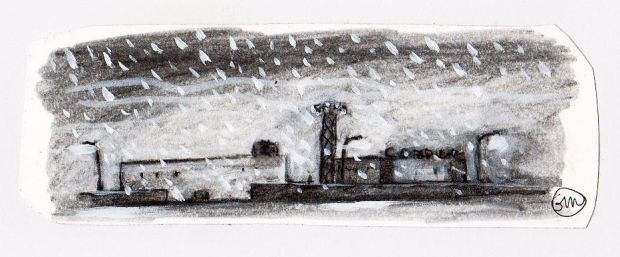 Gipi | Nevicata (pubblicata su “Cuore”) | Tavole Originali