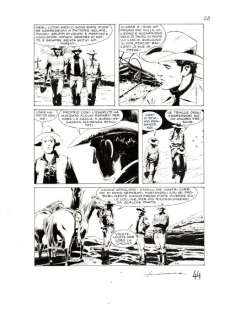 Tex speciale n. 29 - Roi - Tavola Originale "L’orda del tramonto" - Loose page | Catawiki