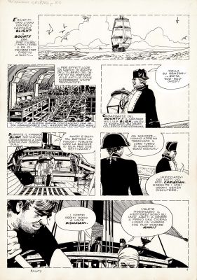 Attilio Micheluzzi | Gli ammutinati del Bounty p.4 | Tavole Originali