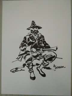 Giuseppe Palumbo | Giuseppe Palumbo - Illustrazione originale "Il Brigante" - Page volante - Exemplaire unique - (2019/2020) | Catawiki