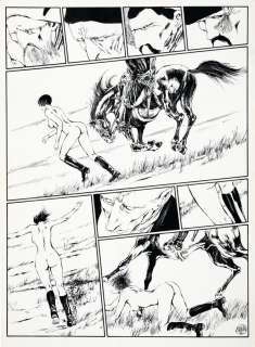 Crepax | Valentina, planche n°21 Ã  l’encre de Chine s… | Banque Dessinée
