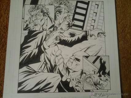 BATMAN:CACOFONIA.WALT FLANAGAN.PAGINA ORIGINAL.ART COMIC.