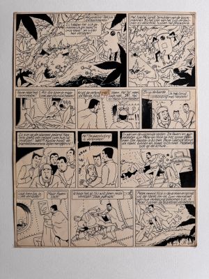 Bob de Moor, Oncle Zigomar, Snoe et Snolleke « La Guerre dans l’Univers » 1950 | Comic Art Masters