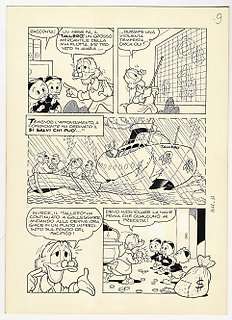 Luciano Gatto - Topolino # 1011 - L. Gatto - tavola originale "Paperino e le 20mila Beghe sotto i Mari" - Exemplaire unique - (1975)