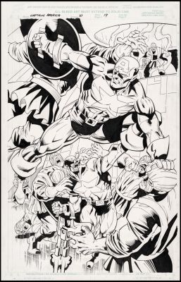 Dan Jurgens | Captain America Vol 3 #37 Splash Art | ArchAngels