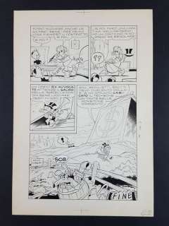 Romano Scarpa e Giorgio Cavazzano - Topolino n. 590 - Romano Scarpa e Giorgio Cavazzano - Tav. Origin n. 31 "Zio Paperone e la Rivale Romantica" - Page volante - Exemplaire unique - (1967)