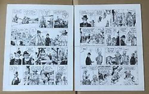 Franz | Lester Cockney - 2 Planches originales (p.9 et p.10) - Tome 8 - Oregon Trail - Page volante - (2005) | Catawiki