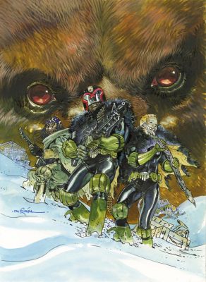 R.M. Guera | “Judge Dreed: Rend & Tear with Tooth & Claw” – Copertina | Cart Gallery