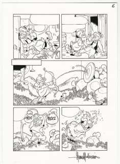 Lara Molinari | Topolino #2078 - Lara Molinari - tavola originale firmata "Zio Paperone Supereroe" - Exemplaire unique - (1995) | Catawiki