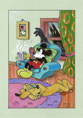 Moreno Chiste | “Topolino e il Mistero di Macchia Nera” – Illustrazione | Cart Gallery