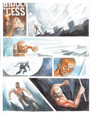Avril Kusbiantoro, page originale Saul 2 « Gare terminale », planche 31 | Comic Art Masters