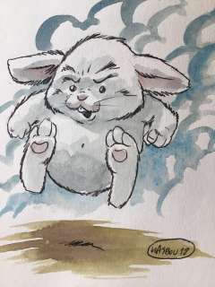 Masbou | Masbou - Dessin original en couleur - De Cape et de Crocs - Eusèbe | Catawiki