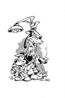 Jim Engel | Engel - Mickey and Goofy | Russ Cochran