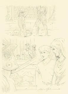 Marc Jailloux - Lot 422 - Alix, dessin original à la mine de plomb.