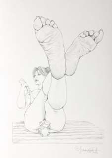 Giovanna Casotto | Giovanna Casotto - illustrazione originale a matita - 25x35 - firmata - Page volante (2021) | Catawiki