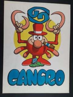 Benito Jacovitti - Studio Soldatino | Benito Jacovitti - I Segni Zodiacali: Cancro - Illustrazione Originale Firmata - Page volante - (1979) | Catawiki