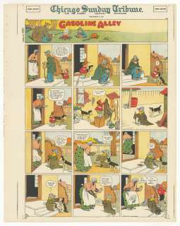 Frank King | King - Gasoline Alley, Sunday Page Color Proof, 12/9/1923 | Russ Cochran