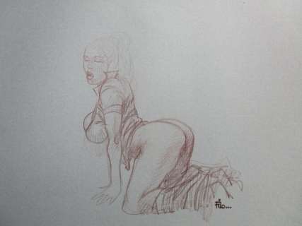 Filobedo | Anal Canal - Dessin original - Format: 40 x 30 cm. - Page volante | Catawiki