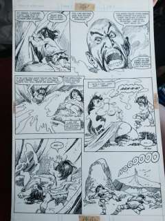 John Buscema, Marie Severin - Weirdworld #? P.12 - Wizard Magic And Nude Girl - 1980‘S Signed