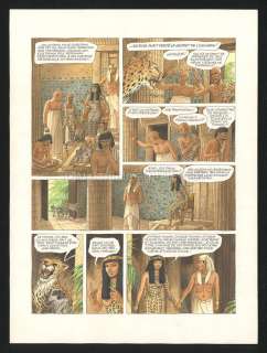 Daniel Hulet - Planche originale n°9 en couleur directe - Pharaon