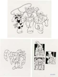 Cowboys Of Moo Mesa Original Artwork Lot (R.E. Bee Inc, 1992). | Heritage