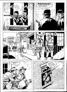 Guglielmo Letteri | Tex n. 325 - 3x G.Letteri - Tavola Originale "La morte scende dal cielo" - Page volante - EO - (1987) | Catawiki