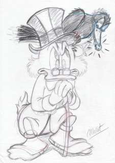 Millet | Scrooge McDuck - Millet - DIN A3 - Original Sketch Drawing | Catawiki
