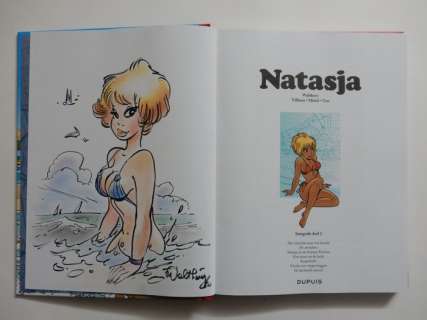 Walthéry, François | Walthéry - Natasja Integrale deel 2 - Met originele kleurentekening + ex-libris - Cartonné - EO - (2019) | Catawiki